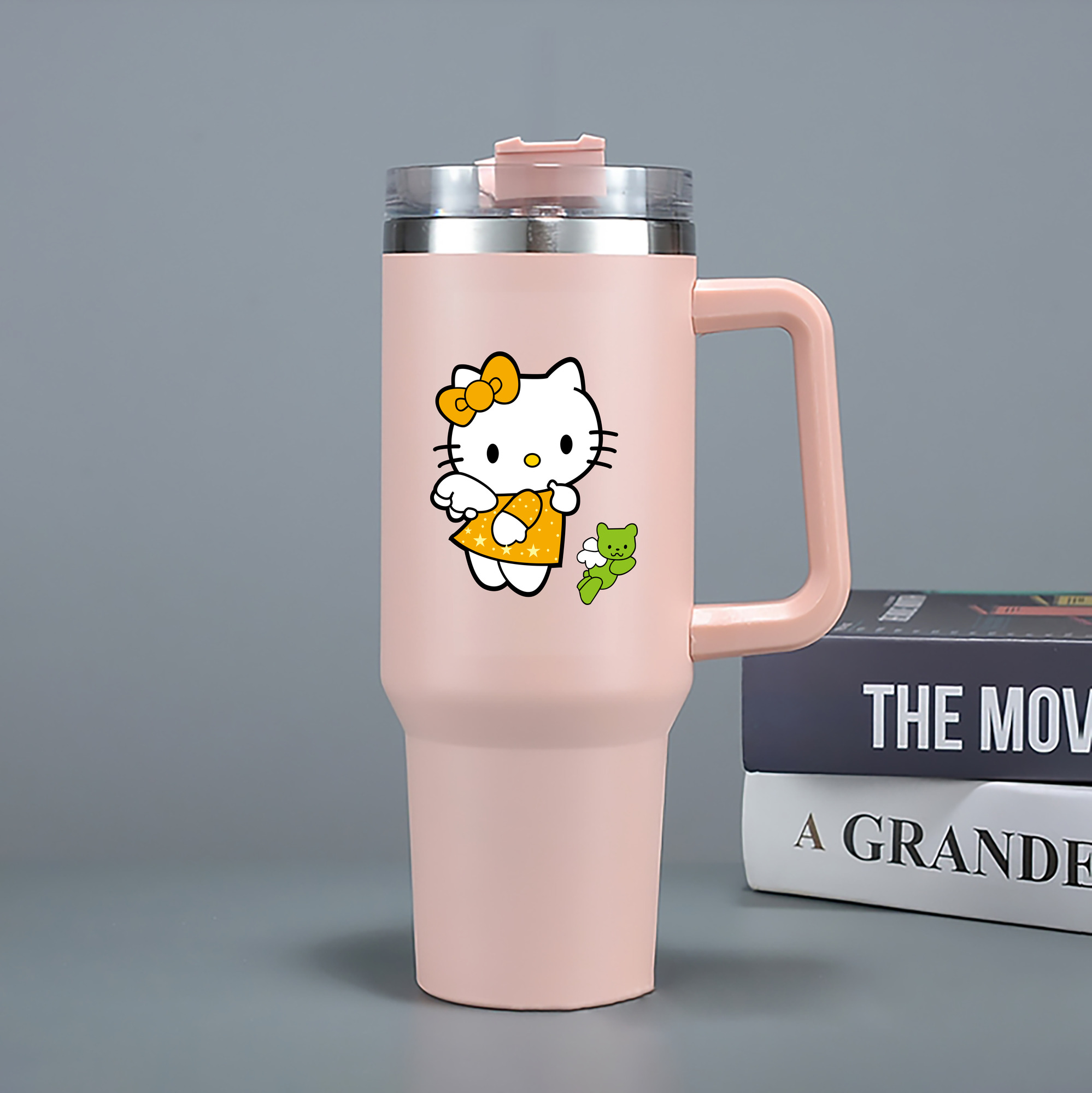 （画像用） Hello Kitty ハローキティ 1200mL車用タンブラー（カラープリント）
